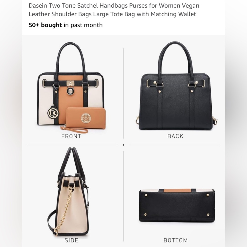 Dasein two tone handbag

Brown & Beige